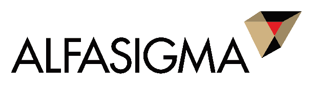 Logo Alfasigma, sponsor standard SINDFARM 2026